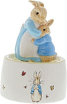 Beatrix Potter Mrs Rabbit And Peter Musical , new, tested, open/scruffy box