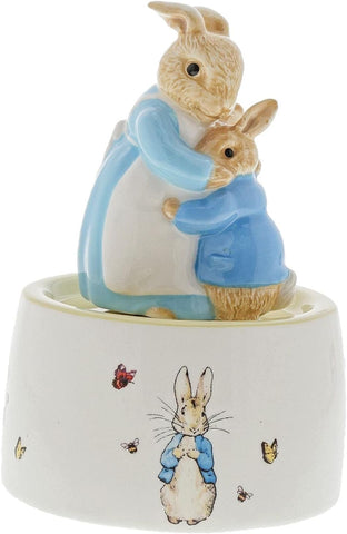 Beatrix Potter Mrs Rabbit And Peter Musical , new, tested, open/scruffy box