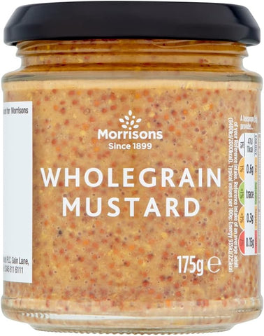 Morrisons Wholegrain Mustard 175 g- best before 02/25