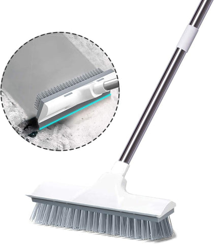 Lychico 2 in 1 Floor Scrubbing Brush with Long Handle , used - acceptable condition , open , scruffy box