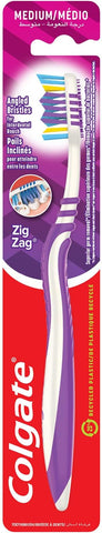 Colgate Zigzag Toothbrush Medium, variety of colours (Ref TG1-2)