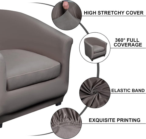 Lydevo Armchair Cover, Grey, condition new, no original packaging