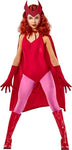 Rubies Official Disney Marvel Wanda Adult Costume, size XL (16-20) condition used-very good but there is a hole in the tights, open, scruffy bag