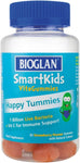 Bioglan SmartKids Happy Tummies 30 Strawberry Flavour Gummies-  Best Before 03/25