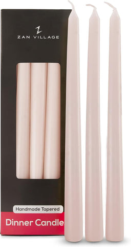 Taper Candles - Long Candles Pack of 10 Tall Dinner Candles- new but scruffy box