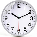 Wall Clock Silent & Non Ticking Modern Quartz 9"(Silver) condition new, open box