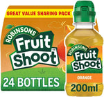 Robinsons Fruit Shoot Orange 24 x 200ml PET bottles best before 5/26