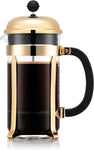 BODUM Chambord 8 Cup French Press Coffee Maker, Gold, 1.0 l new , open and scruffy box