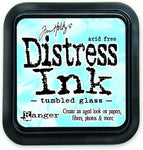 Tim Holtz Ranger Distress Pad, Tumbled Glass, Blue , new , ( ref tt137)