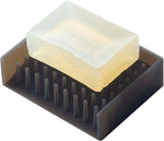 Yamazaki Soap Tray, Silicone, Black, One Size- new