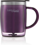 Thermos 187097 ThermoCafé Translucent Desk Mug, Purple, 450 ml, condition new, small crack near bottom