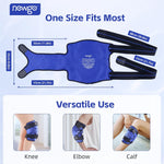 NEWGO Ice Pack for Knee for Pain Relief, Swelling, Bruises (Blue) 1 pack (56cmx25cm)- open/dented box and taped