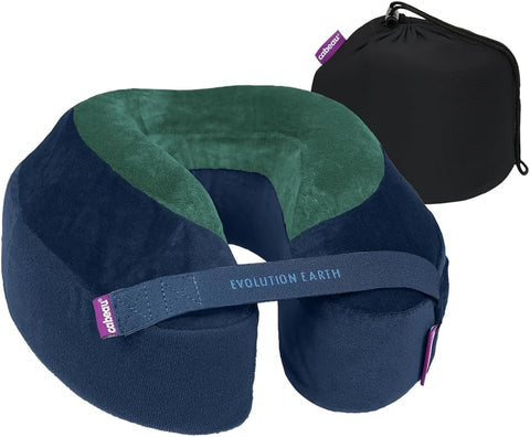 Cabeau Evolution Earth Deluxe Memory Foam Travel Neck Pillow (Terra) new but broken packaging