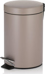 Kela Bin, Metal, Cashmere Brown, 3L, condition new but lid has dents in it, scruffy box, open