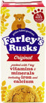 Farleys Rusk Original Biscuits 150g 6 months+- best before 11/25- scruffy pack/biscuits may be squashed in the pack