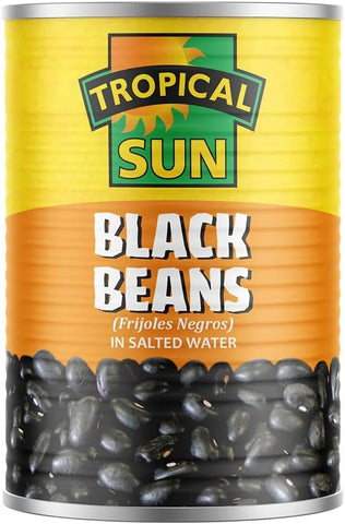 Tropical Sun Black Beans 400 g - best before 03/27- slight dented tins