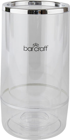 BarCraft Insulated Wine Cooler, Acrylic with Chrome Detail- used-acceptable but few scratches