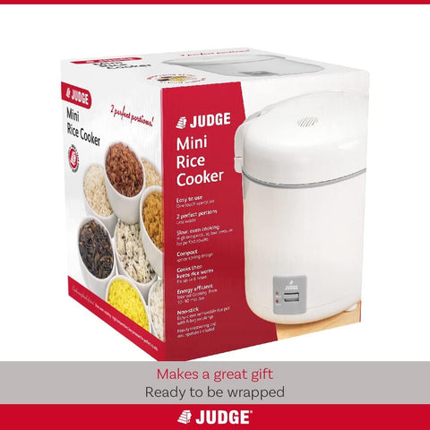 Judge Small Electric Rice Cooker - Fully Automatic, for 2 Servings- new but open box/dented box