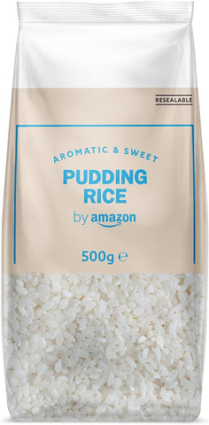 by Amazon Pudding Rice, 500g, best before 3/25