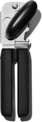 OXO Good Grips Soft Handled Tin Opener, Stainless Steel- Black/Silver- new