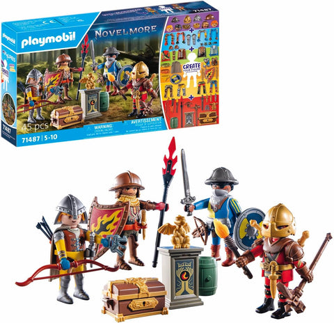 Playmobil Knights of Novelmore, Used- very good, 1 bag has been opened, all there, open, scruffy box