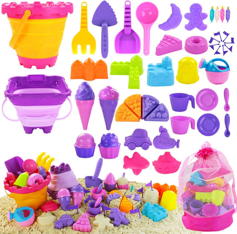 Elovien Beach Sand Toys for girls , new but scruffy box
