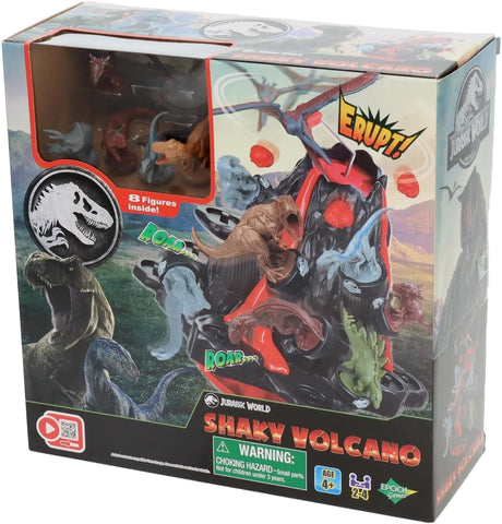 Jurassic World Shaky Volcano Action Game, Used- good, missing 1x no 14 part, doesn't effect use, damaged box