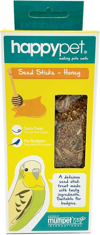 Tweeter's Honey Seed Sticks Budgie Treat, Best Before 11/26, Box dented