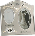 Juliana Photo Frame 2 Tone Silver Plated, condition new, open, scruffy box