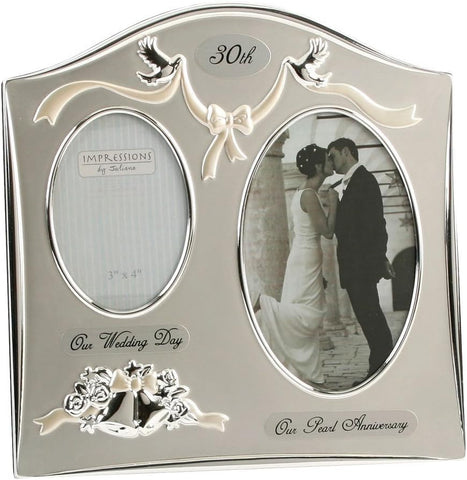 Juliana Photo Frame 2 Tone Silver Plated, condition new, open, scruffy box