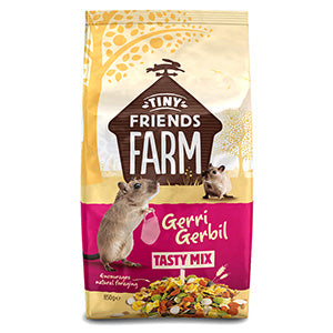 Tiny Friends Farm Gerri Gerbil Tasty Mix 850g, best before 01/25, packaging broken (Ref 14-1)