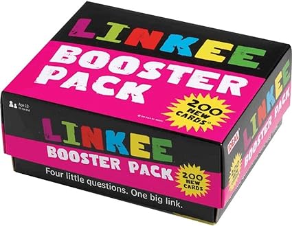 IDEAL, LINKEE trivia game BOOSTER PACK, New but open, scruffy box