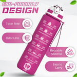 WHIPY 500ML Water Bottle with Straw (Rose) condition new, scruffy box