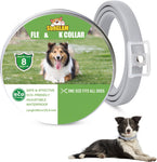 Surglam Dog Collars, Adjustable , Water-Resistant for Puppies Small Medium Large Dogs With 8 Months of Protection -Grey 1 pcs-  dented tin