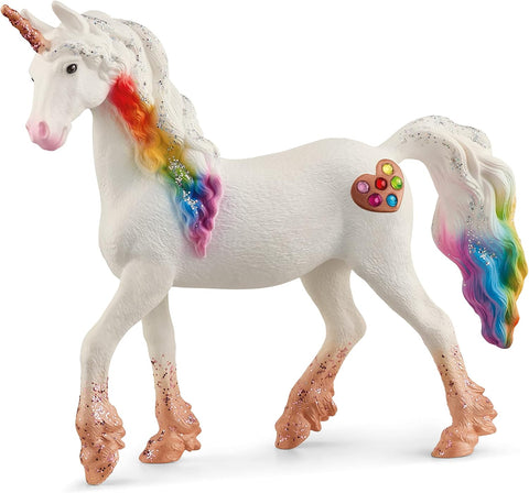 schleich Mythical Rainbow Love Unicorn Mare Figurine, New but scruffy packaging
