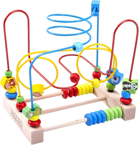 Jaques of London Premium Wooden Activity Cube, New but open, scruffy box