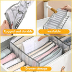 ASelected 3Pcs Clothes Drawer Organiser (Grey) condition new but missing 6 &7 grid organizers (only 3)