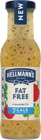 Hellmann's Fat Free Vinaigrette vegan salad dressing 250 ml, best before 05/25