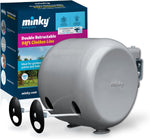 Minky Retractable Duo Reel Washing Line, Grey, 2x15m- used-acceptable, one line does not retract, open/scruffy box