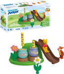 Playmobil JUNIOR & Disney: Winnie's & Tigger's Bee Garden, New but open, scruffy box