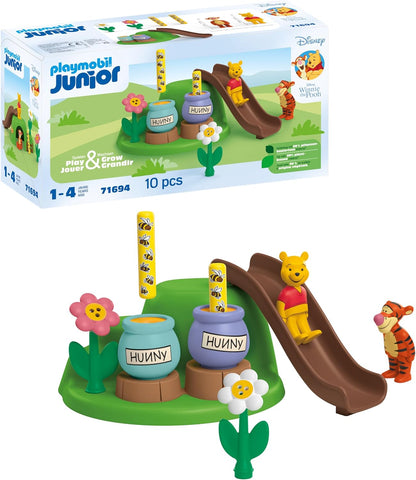 Playmobil JUNIOR & Disney: Winnie's & Tigger's Bee Garden, New but open, scruffy box