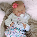 JIZHI Reborn doll - 17-Inch Handmade Realistic Baby Doll, Flower, New, scruffy, open box