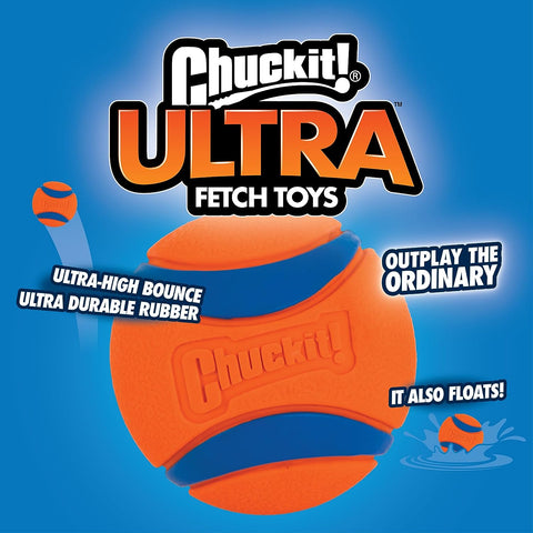 ChuckIt! Ultra Ball Dog Toy Ball medium, only 1 in pack, damaged packaging