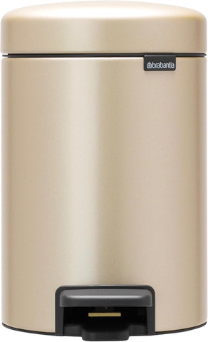 Brabantia NewIcon Pedal Bin 3 L (Metallic Gold) , new , small mark on the lid