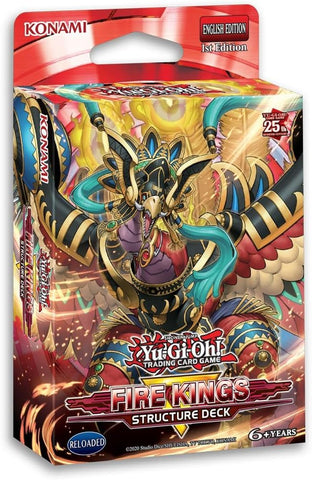 Yu Gi Oh! Structure Deck Revamped: Fire Kings, open box, sealed pack inside