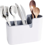 Amazon Basics Countertop & Wall Organization for Utensils, White/Grey- new but open scruffy box