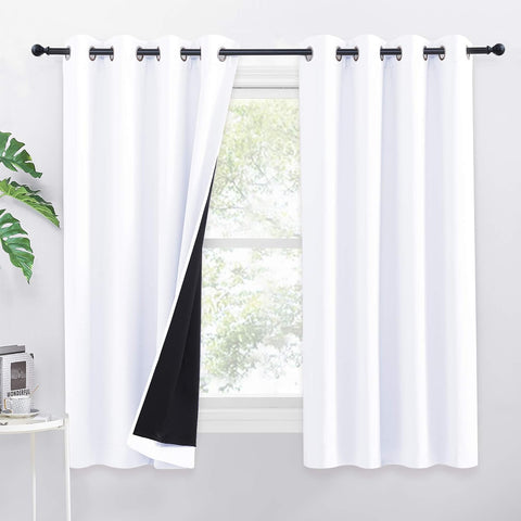 PONY DANCE 100% Blackout Curtains, New but no original packaging, some dirt marks on one curtain