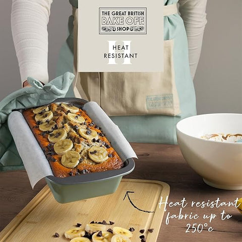 The Great British Bake Off Cotton Textiles Kitchen Set, Used- very good, no pot holder, no original packaging, oven gloves unused