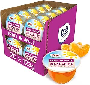 Dole Mandarin in Orange Jelly Pots | MULTIPACK 20 x 123g - best before 15/06/24