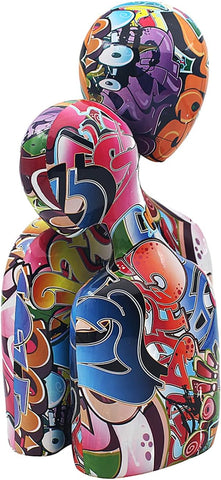 Lesser & Pavey Ornaments, Resin, Embrace Large, One Size- new but larger sculpture has a hole in base of it where clay is coming out from , inside sculpture all ok